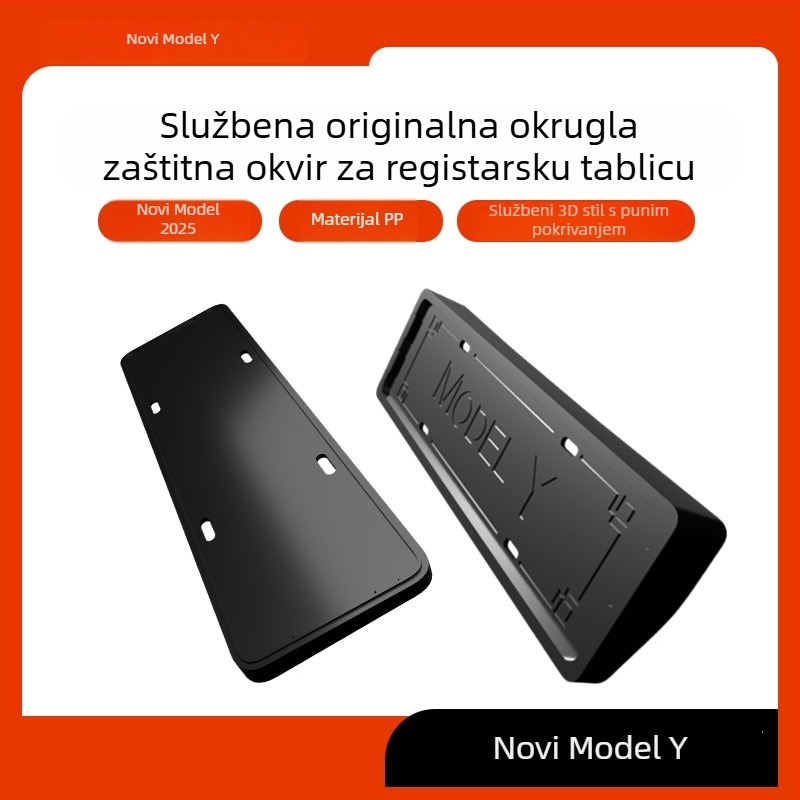 Držač pločice registarske za Tesla Model Y/3 (Obnovljena verzija) – Plastika, Broj dijela 00004, Marka Morning Star