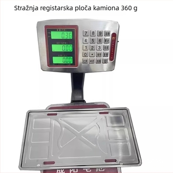 Zadnji držač registarske pločice kamiona, nehrđajući čelik, model LC-X