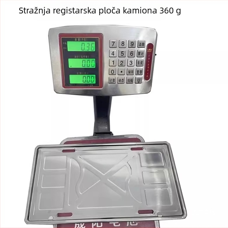 Zadnji držač registarske pločice kamiona, nehrđajući čelik, model LC-X