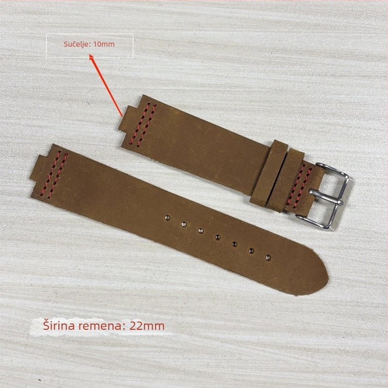 Muški kvarcni sat s prilagođenim dizajnom brojčanika, kućište od bambusa, kožni remen, analognni prikaz, Miyota 2035 mehanizam (Japan)