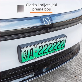 Okvir za registarske pločice za Zeekr 7X — ABS, cijeli rub, pogodno za vozila nove energije
