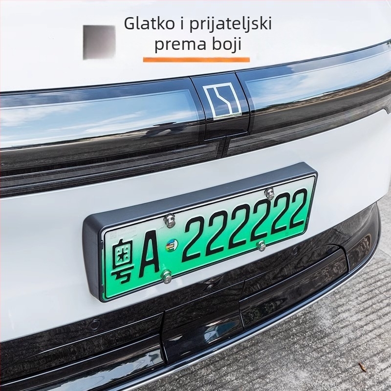 Okvir za registarske pločice za Zeekr 7X — ABS, cijeli rub, pogodno za vozila nove energije