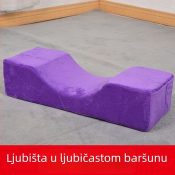 U-oblikovan jastuk za vrat s memory foamom i navlakom od kristalnog baršuna, moderni minimalistički dizajn, za odrasle, pogodan za bočno spavanje
