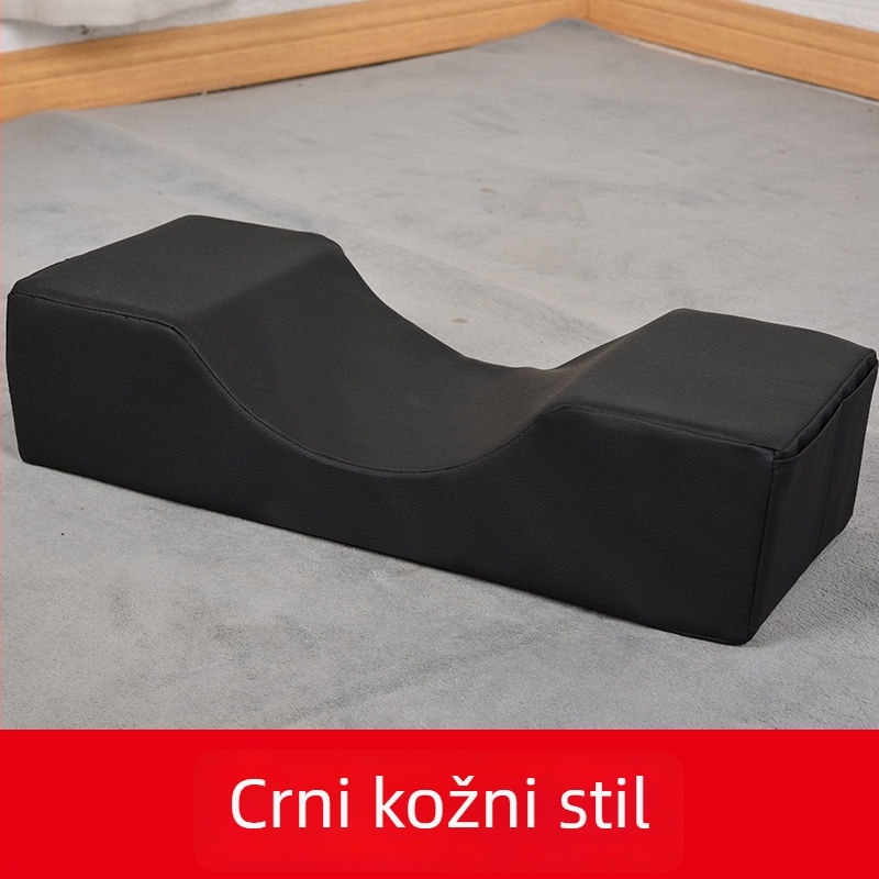 U-oblikovan jastuk za vrat s memory foamom i navlakom od kristalnog baršuna, moderni minimalistički dizajn, za odrasle, pogodan za bočno spavanje