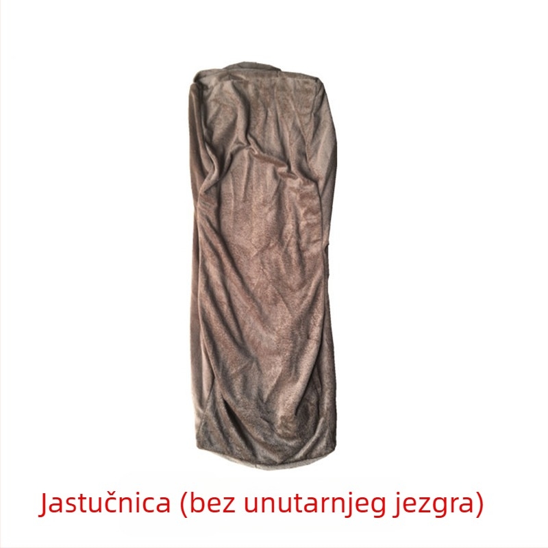 U-oblikovan jastuk za vrat s memory foamom i navlakom od kristalnog baršuna, moderni minimalistički dizajn, za odrasle, pogodan za bočno spavanje