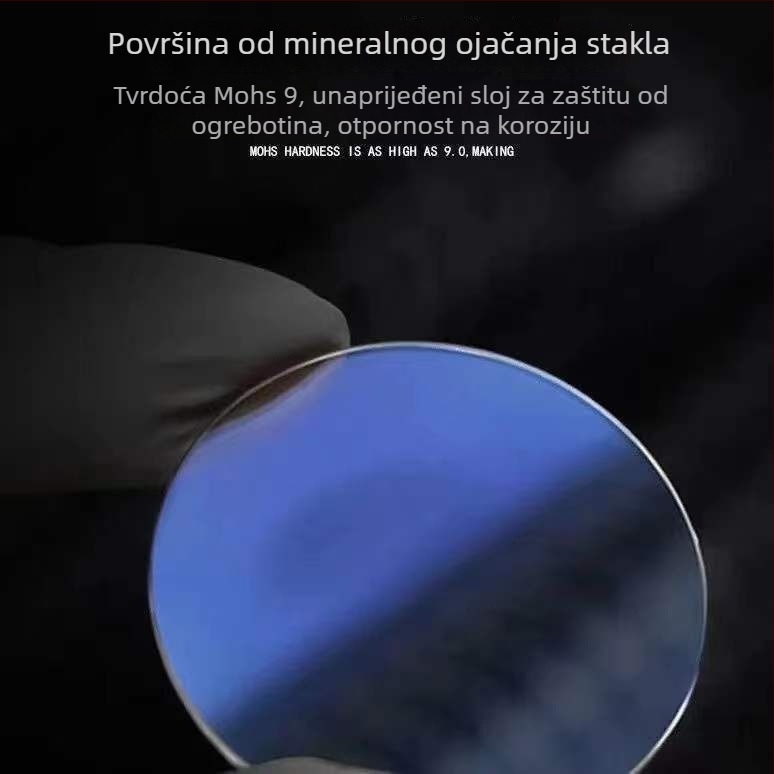 Ženski četvrtasti kvarcni sat, ultratanki profila, debljina 6 mm, promjer brojčanika 24 mm, vodootpornost 50 m, kaiš od nehrđajućeg čelika, kvarcni mehanizam SL68