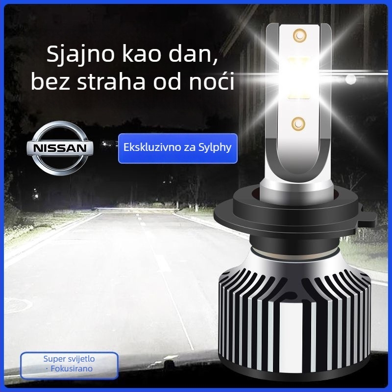 LED žarulje za Nissan Sylphy – visok i nizak snop, bijela svjetlost, 5000 lm