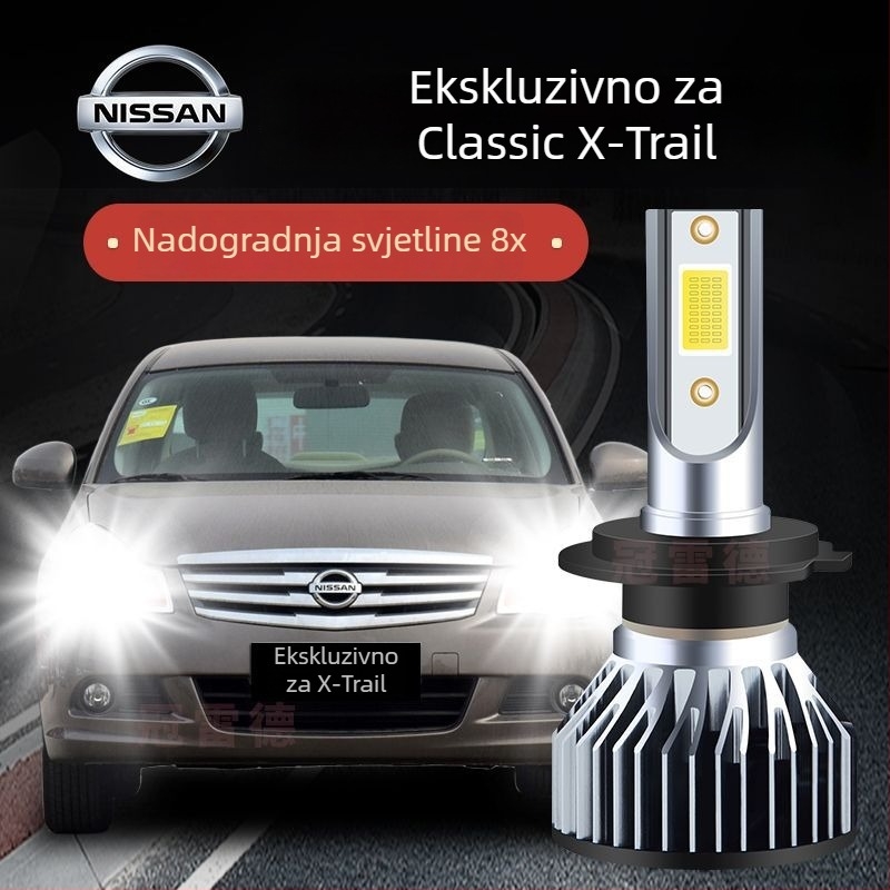 LED žarulje za Nissan Sylphy – visok i nizak snop, bijela svjetlost, 5000 lm