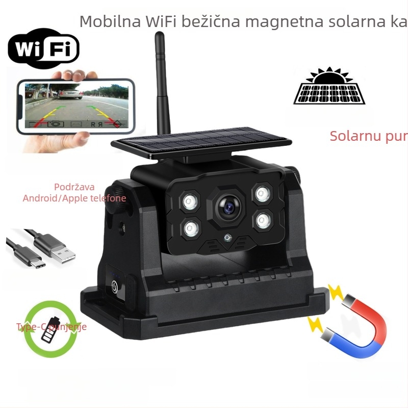 Kamera za vozilo za kamion s prednjim i stražnjim pogledom, 12–24V, 1024×600 AHD, 135° kut pogleda, ABS kućište