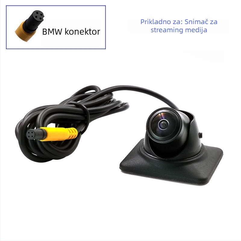 Kamera za mrtve kutove automobila – 190° fisheye širokokutna leća, AHD 1080P, noćni vid u boji, vodootporna, podesivi kut od 90°