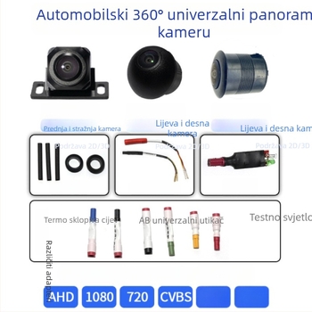 Univerzalna 360° panoramska automobil kamera s prilagođavanjem obrade, kompatibilna s vodećim brendovima, ovlaštena privatna marka i 360° postprodajna podrška