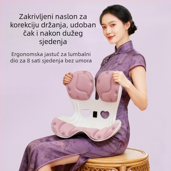 Ergonomska lumbalna podrška – jastuk za sjedenje s memorijskom pjenom za duže sjedenje