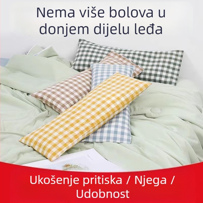 Lumbalna jastučnica za spavanje s punjenjem od heljde, navlaka od viskozne vlaknine, tkanje