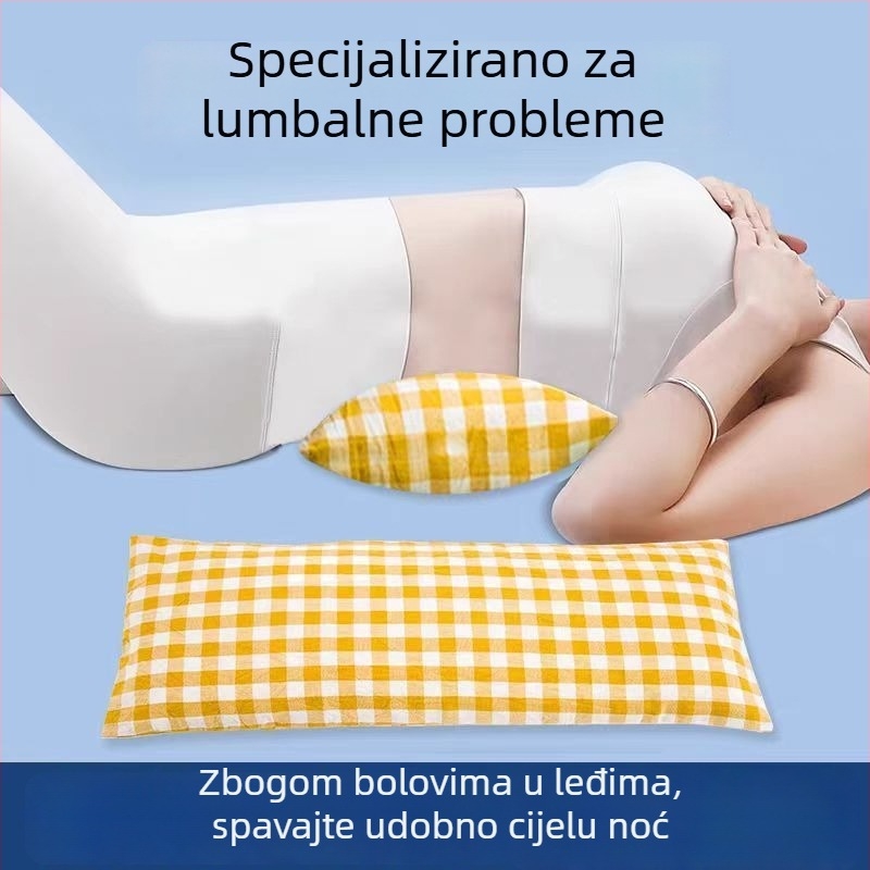 Lumbalna jastučnica za spavanje s punjenjem od heljde, navlaka od viskozne vlaknine, tkanje