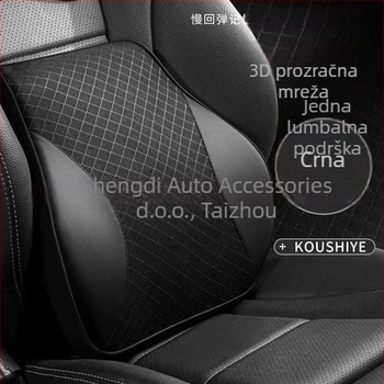 Automobilska lumbalna jastučnica od prozračne mreže, punilo od memorijske pamučne vlaknine, za sve sezone