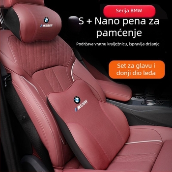 Jastučnica za potporu glave i lumbalne potpore za BMW 3. i 5. seriju, X3/X5/X6 — jastuk za vrat s memorijskom penom