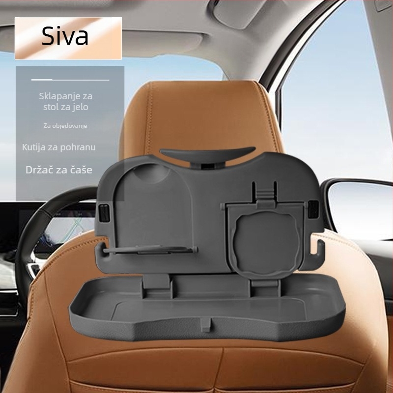 Sklopivi multifunkcionalni stol za auto — plastika, zidni nosač, RS