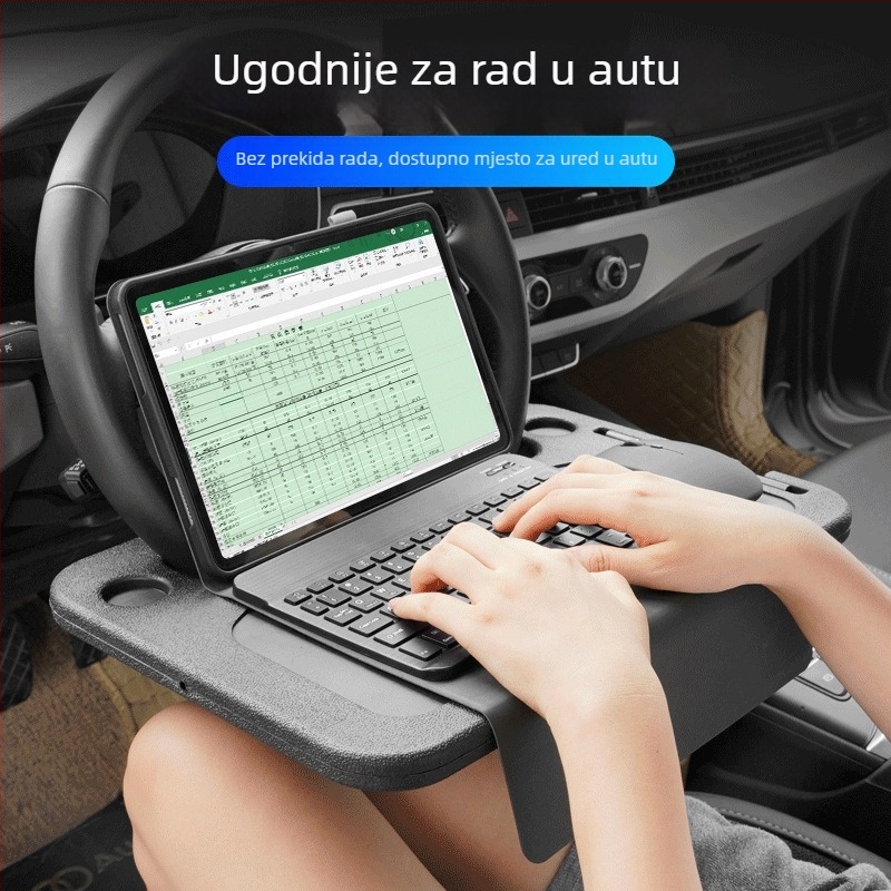 Sklopivi mali stol za auto, višenamjenski stalak za jelo, univerzalno (Tesla)