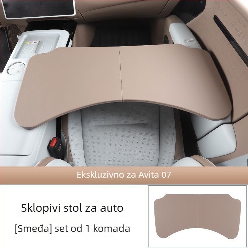 Sklopivi automobilni stol za prednje sjedalo za suvozača, stol za objedovanje, kompatibilan s Avita 07 serijom