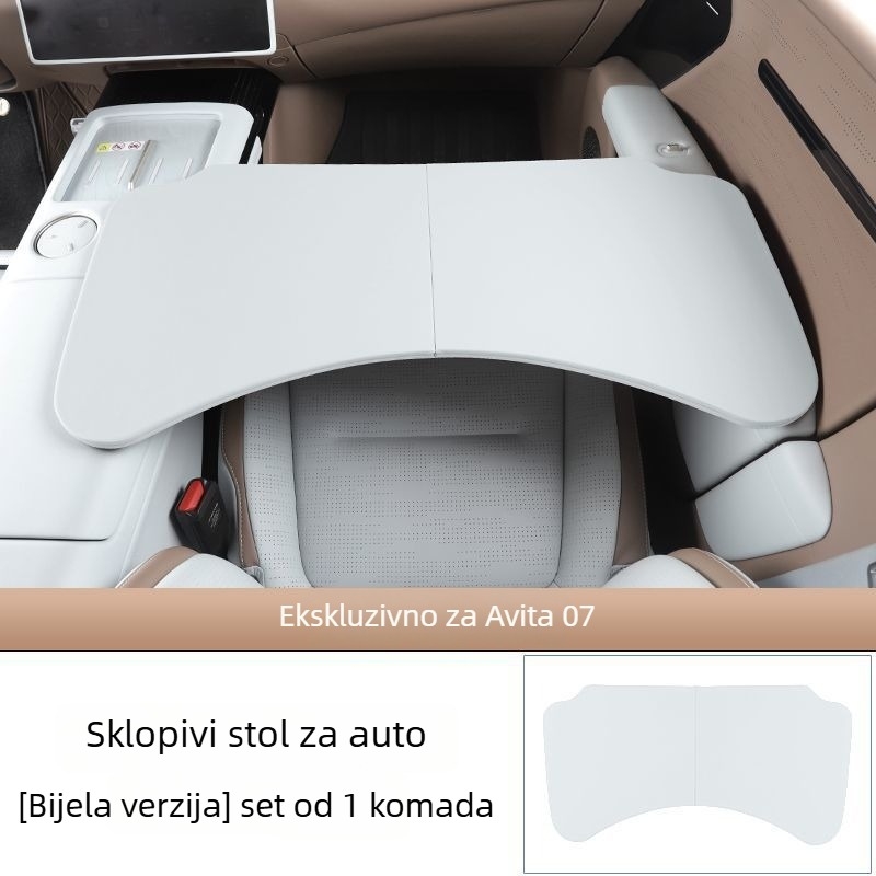 Sklopivi automobilni stol za prednje sjedalo za suvozača, stol za objedovanje, kompatibilan s Avita 07 serijom
