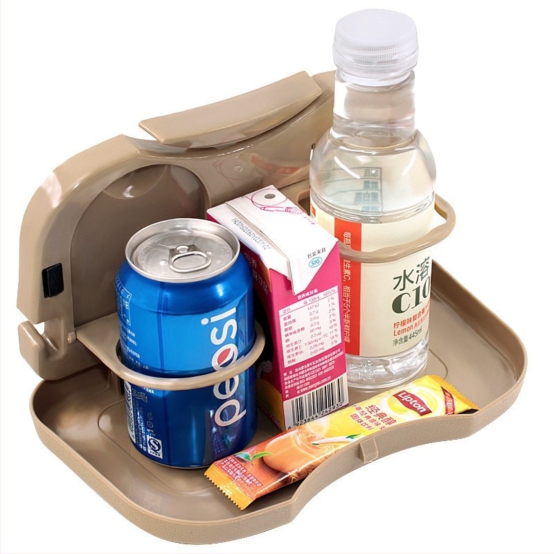 Sklopivi stol za stražnje sjedalo automobila od ABS plastike, radni stol za laptop, držač pića i spremnik za odlaganje