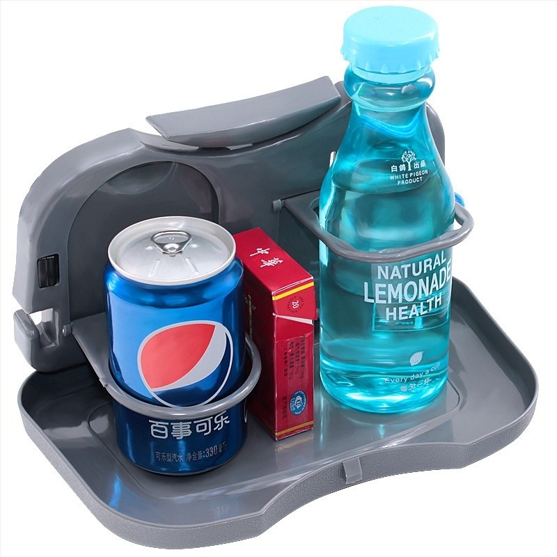 Sklopivi stol za stražnje sjedalo automobila od ABS plastike, radni stol za laptop, držač pića i spremnik za odlaganje