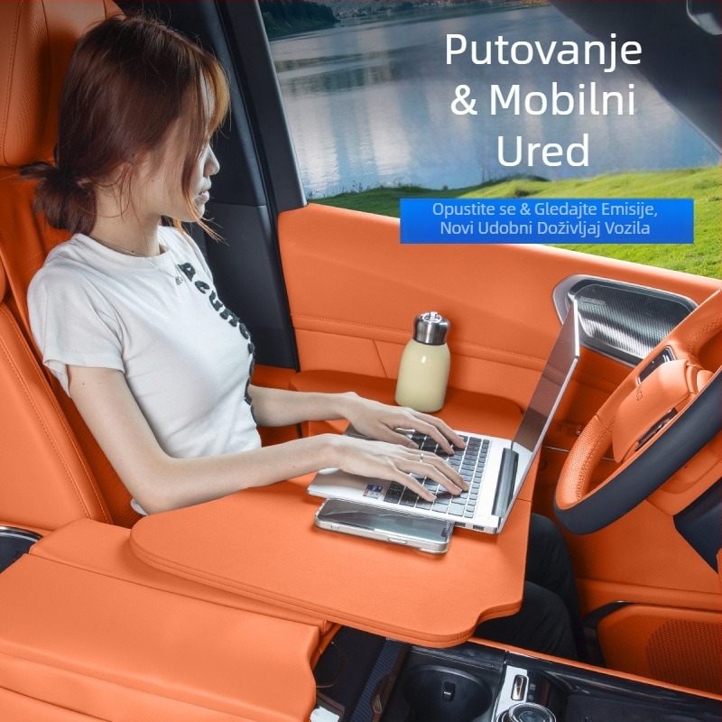 Good steps LK mala automobilska stolna ploča za stražnju klupu Lynk & Co 900 — stol za laptop ili obrok, bez logotipa