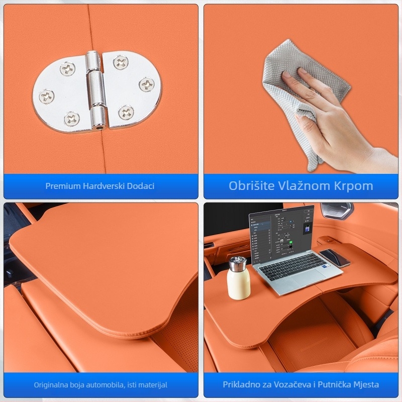 Good steps LK mala automobilska stolna ploča za stražnju klupu Lynk & Co 900 — stol za laptop ili obrok, bez logotipa