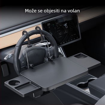 Automobilski stol za rad / stol za blagovanje u autu (plastika; snap-in montaža; višefunkcionalan, sklopiv; Shunwei)