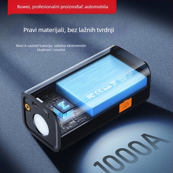 Buwei napuhivačka pumpa zraka i hitni starter – sve-u-jednom izvoru napajanja s električnim paljenjem
