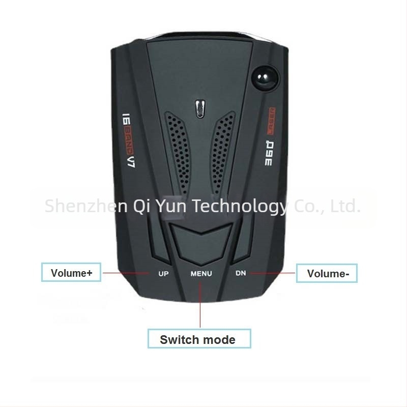 Its clouds V7 automobilni radar s funkcijom ranog upozorenja, višestruko mjerenje brzine, ABS plastika