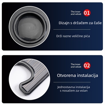 Automobilski stol za volan – prenosni univerzalni uredski stol i nosač za laptop, Jumeng, višenamjenski