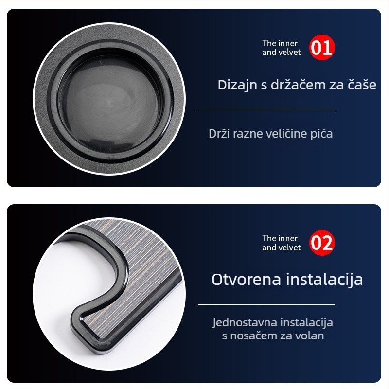 Automobilski stol za volan – prenosni univerzalni uredski stol i nosač za laptop, Jumeng, višenamjenski