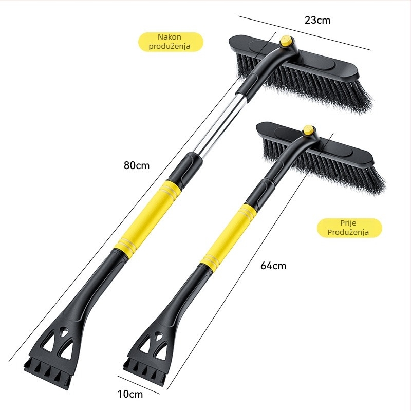 Auto alat za uklanjanje snijega s četkom za snijeg i četkom za odmrzavanje stakla | Materijal: ABS, PP, EVA | Marka: Shunwei