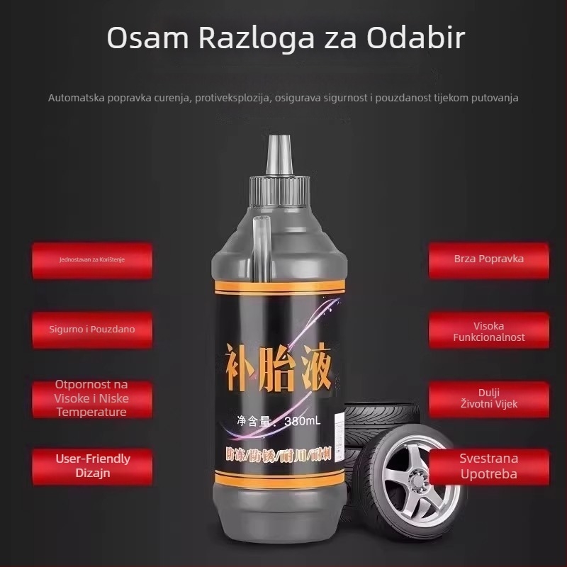 Tekućina za popravak guma za automobile, motocikle, električna vozila i bicikle — Marka Strength, Materijal Konvencionalan, Bez prilagođavanja, Bez licenciranih privatnih marki