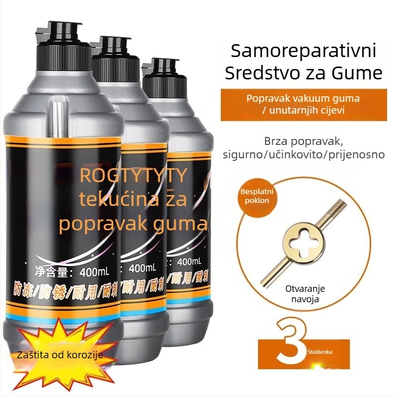 Tekućina za popravak guma za automobile, motocikle, električna vozila i bicikle — Marka Strength, Materijal Konvencionalan, Bez prilagođavanja, Bez licenciranih privatnih marki