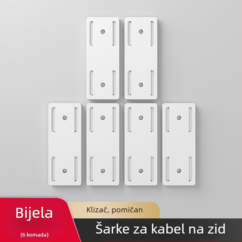 Držač za zidni produžni kabel, materijal: svila, stil: universalni, organizator kablova
