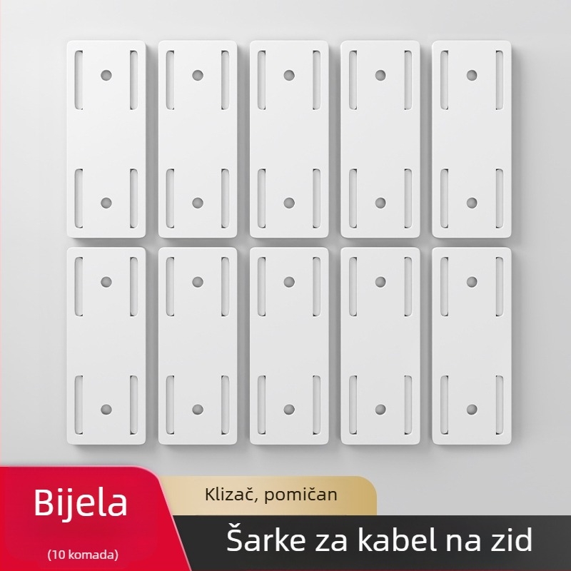 Držač za zidni produžni kabel, materijal: svila, stil: universalni, organizator kablova
