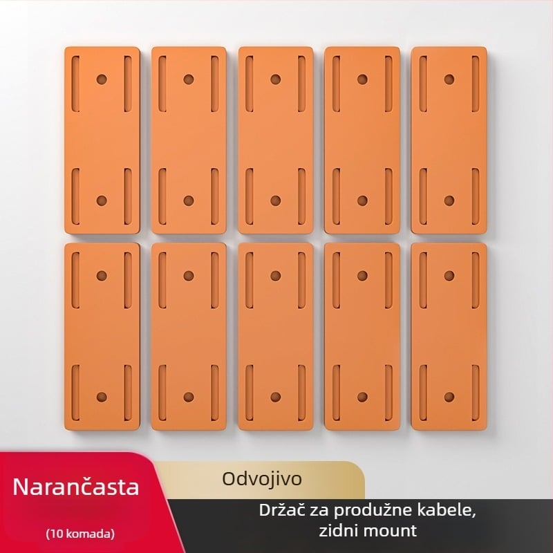 Držač za zidni produžni kabel, materijal: svila, stil: universalni, organizator kablova