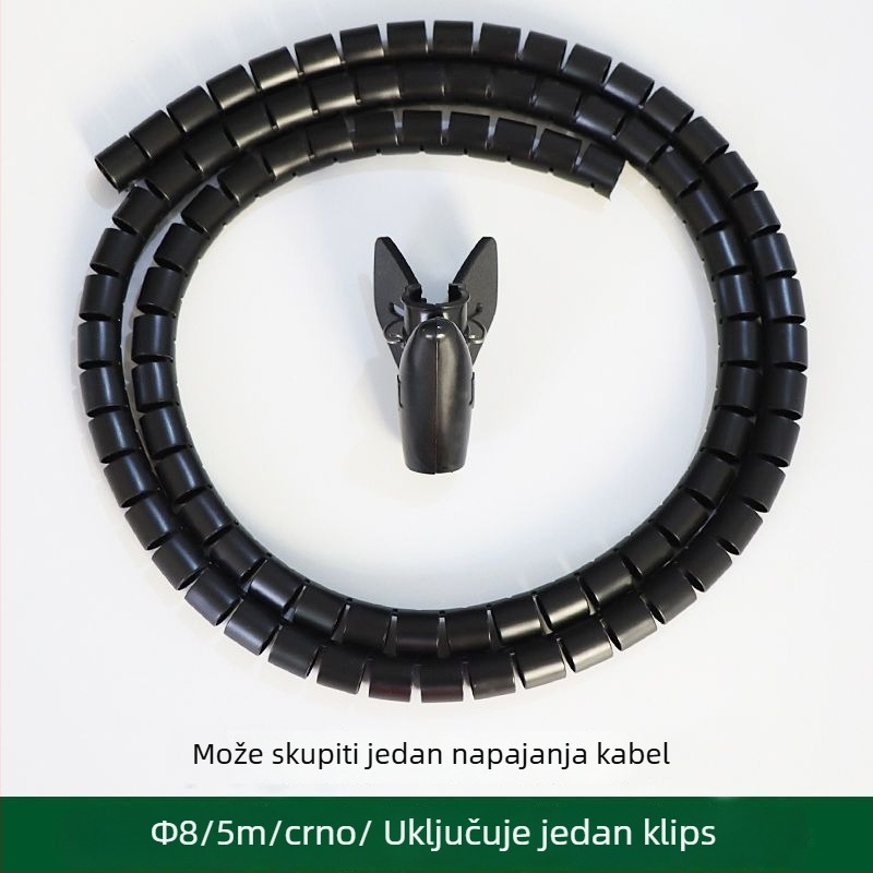 Plastična kabelska zaštitna cijev za omatanje i organiziranje kablova — otporna na grickanje kućnih ljubimaca