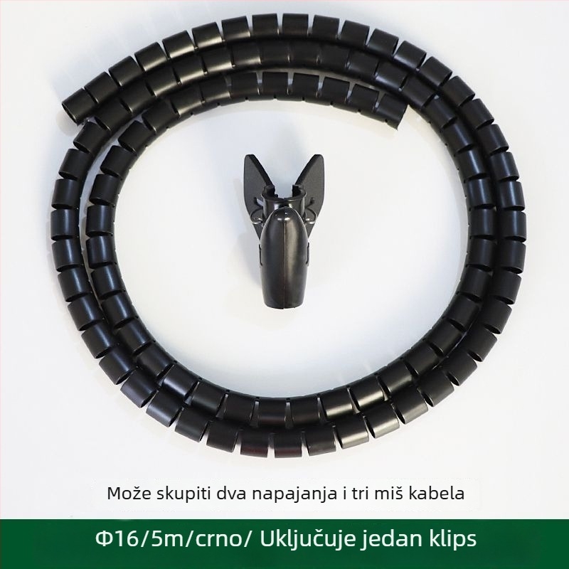 Plastična kabelska zaštitna cijev za omatanje i organiziranje kablova — otporna na grickanje kućnih ljubimaca