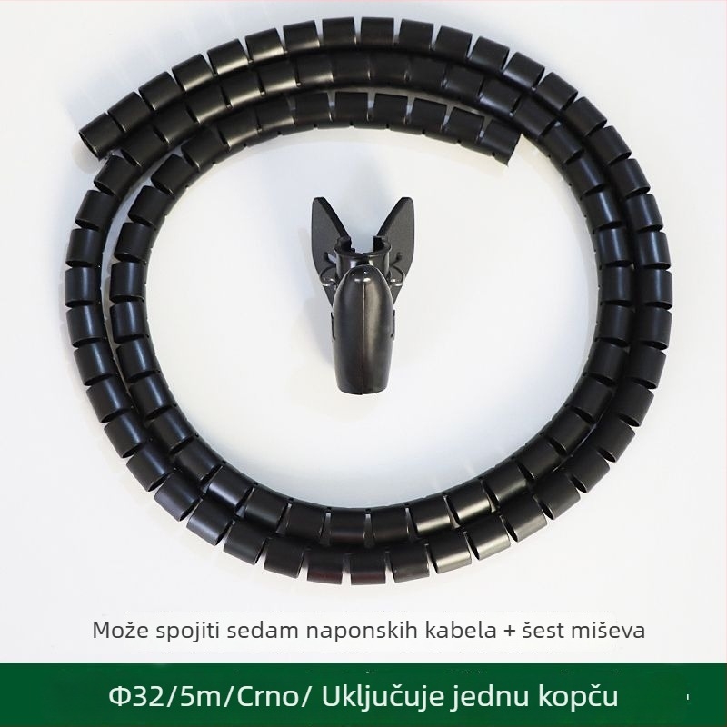 Plastična kabelska zaštitna cijev za omatanje i organiziranje kablova — otporna na grickanje kućnih ljubimaca