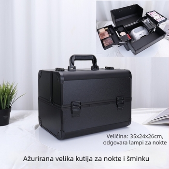 Kutija za tetovažne alate - Velika kozmetička kutija sa zatvaranjem, za kućnu upotrebu, ABS materijal