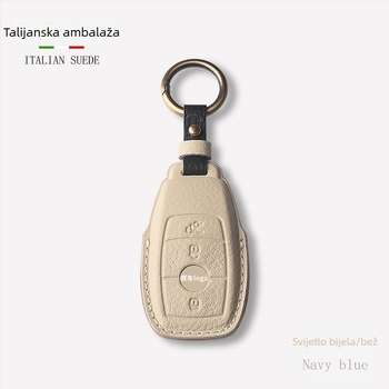 Kućište za ključeve automobila – ovčja koža, jednostavan stil, Shibixing, kompatibilno s univerzalnim modelima, bez prilagodbe