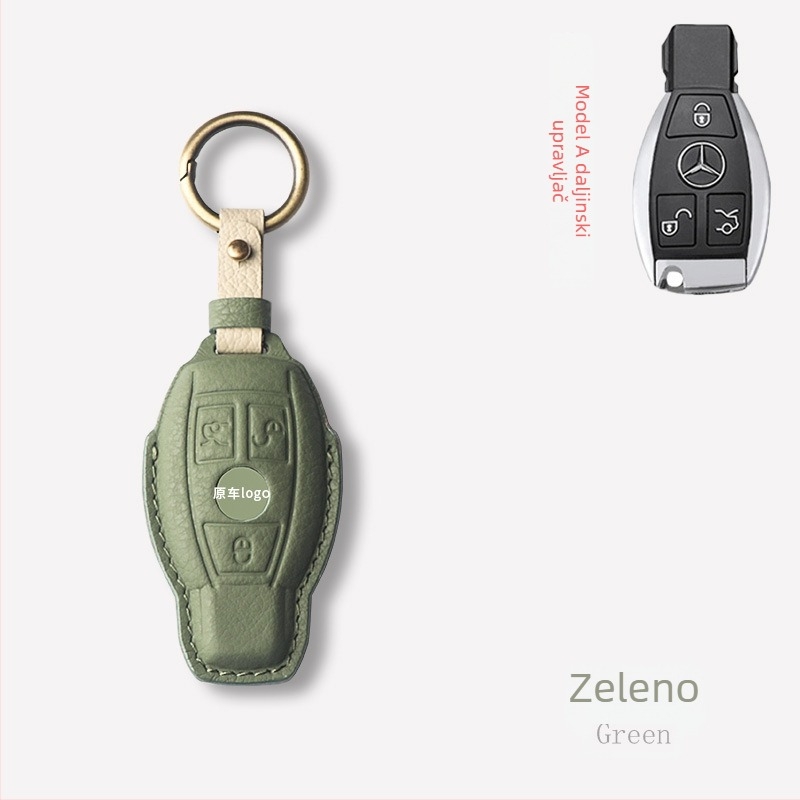 Kućište za ključeve automobila – ovčja koža, jednostavan stil, Shibixing, kompatibilno s univerzalnim modelima, bez prilagodbe