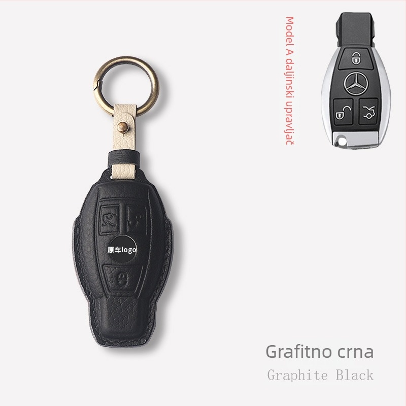 Kućište za ključeve automobila – ovčja koža, jednostavan stil, Shibixing, kompatibilno s univerzalnim modelima, bez prilagodbe