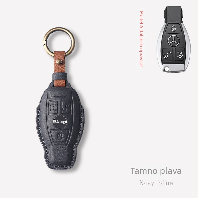 Kućište za ključeve automobila – ovčja koža, jednostavan stil, Shibixing, kompatibilno s univerzalnim modelima, bez prilagodbe