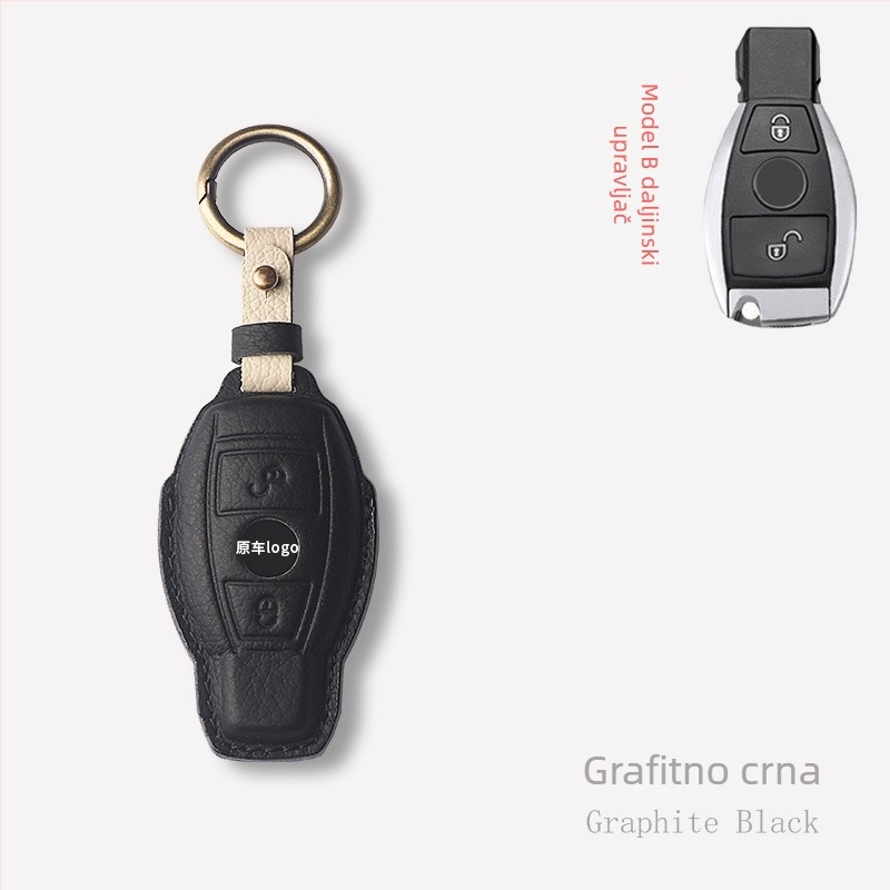 Kućište za ključeve automobila – ovčja koža, jednostavan stil, Shibixing, kompatibilno s univerzalnim modelima, bez prilagodbe