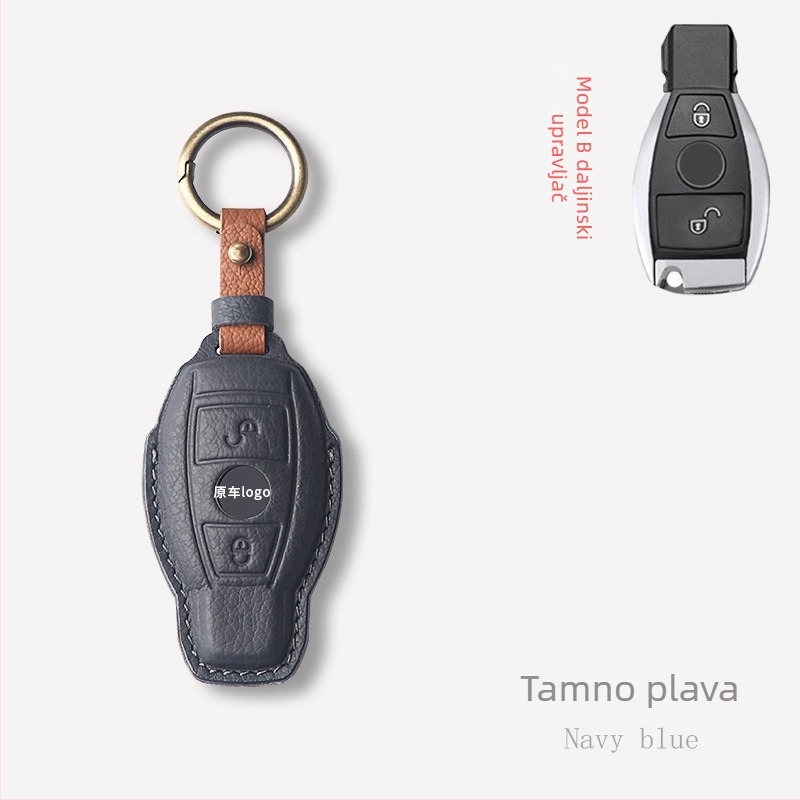 Kućište za ključeve automobila – ovčja koža, jednostavan stil, Shibixing, kompatibilno s univerzalnim modelima, bez prilagodbe