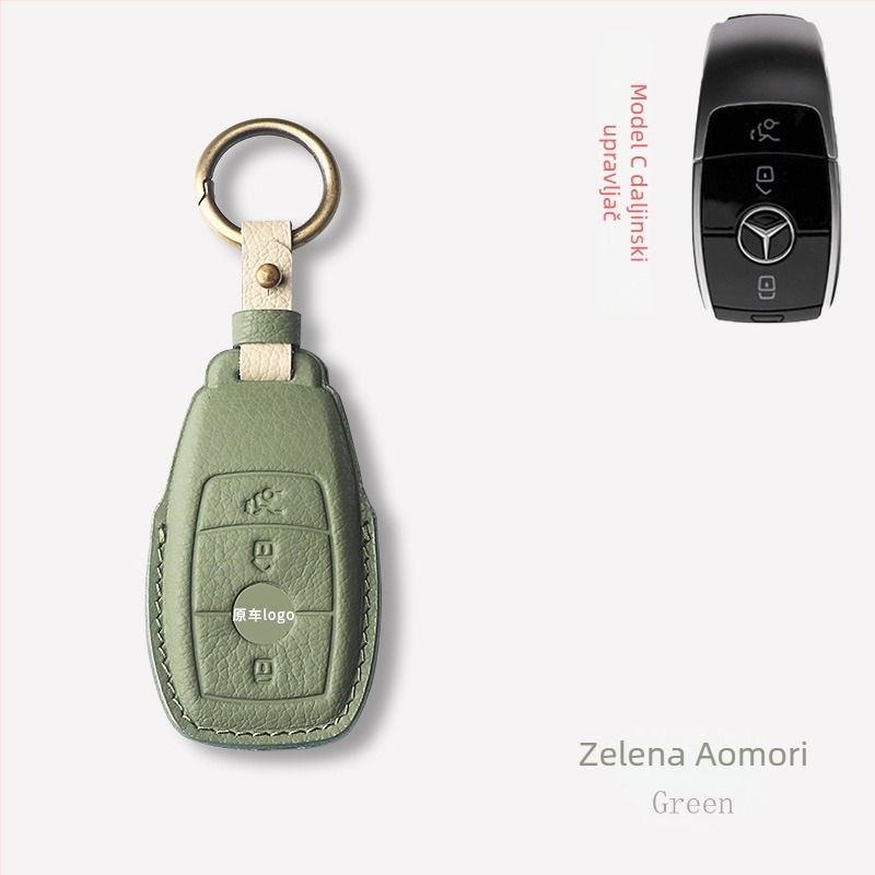 Kućište za ključeve automobila – ovčja koža, jednostavan stil, Shibixing, kompatibilno s univerzalnim modelima, bez prilagodbe